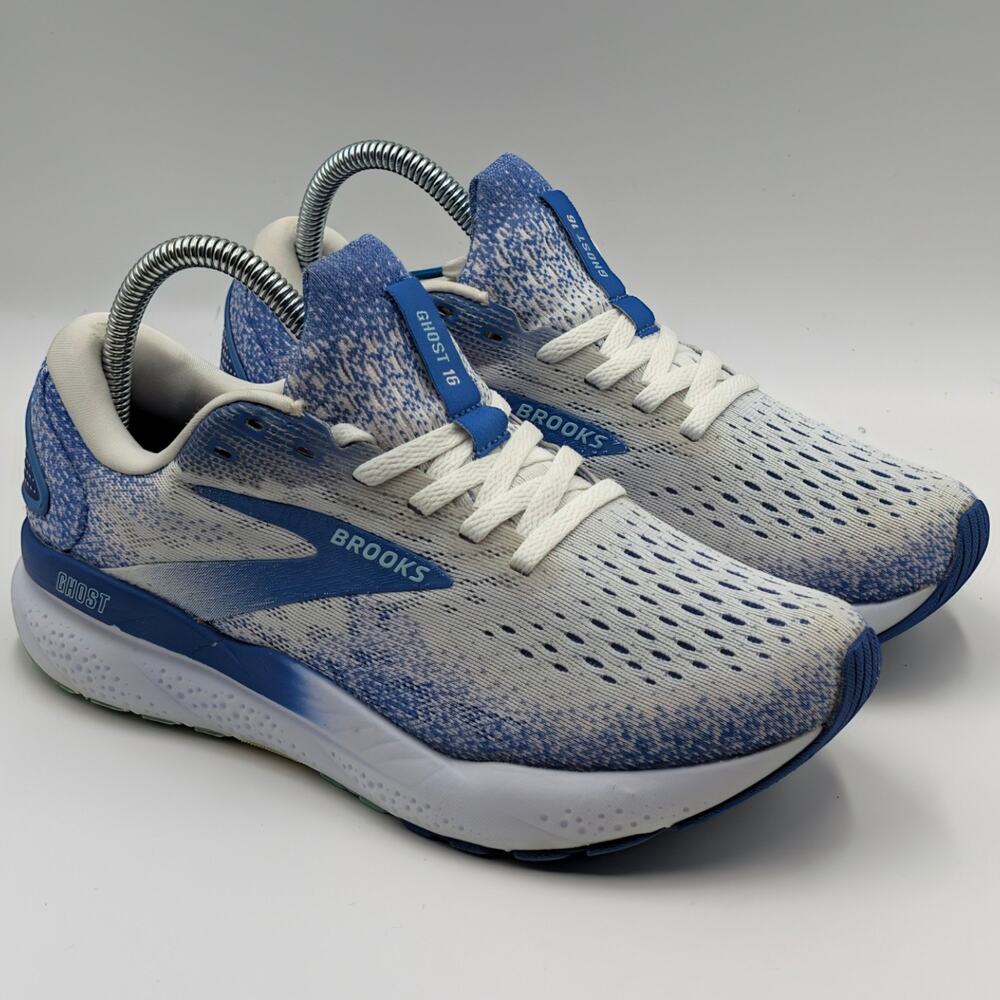 Brooks Ghost 16 Amparo Blue Limpet Shell Womens 8 Medium B UK 6 Running Shoes
